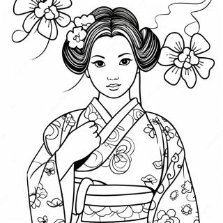 Pagina Para Colorir De Mitsuri Com Kimono Colorido 15090-12650