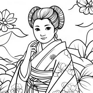 Pagina Para Colorir De Mitsuri Com Kimono Colorido 15090-12651