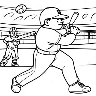 Pagina Para Colorir De Jogador Do Boston Red Sox Batendo 15120-12506