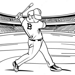 Pagina Para Colorir De Jogador Do Boston Red Sox Batendo 15120-12508