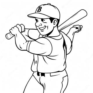 Pagina Para Colorir De Jogador Do Boston Red Sox Batendo 15120-12674