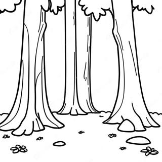 Pagina Para Colorir Da Floresta De Sequoias Da California 15190-12562