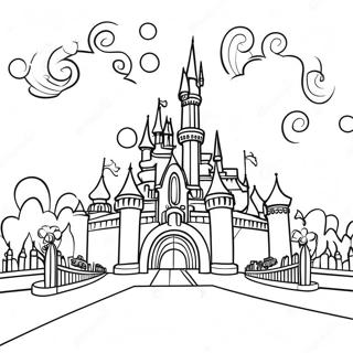 Disneyland Páginas Para Colorir