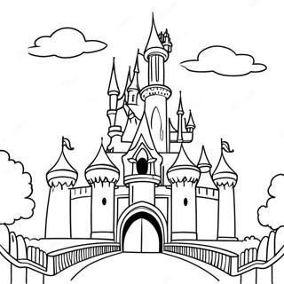 Pagina Para Colorir Castelo Magico Da Disneyland 15240-12603