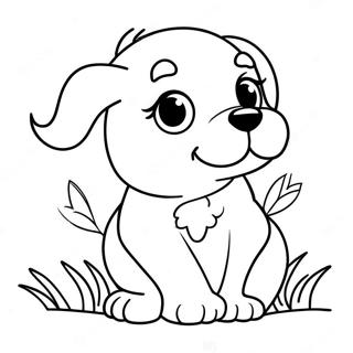 Pagina Para Colorir Cachorrinho Fofo Realista 15269-12622