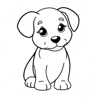 Pagina Para Colorir Cachorrinho Fofo Realista 15269-12623