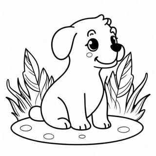 Pagina Para Colorir Cachorrinho Fofo Realista 15269-12789