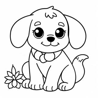 Pagina Para Colorir Cachorrinho Fofo Realista 15269-12792