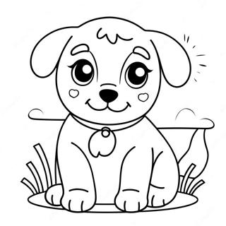 Pagina Para Colorir Cachorrinho Fofo Realista 15269-12917