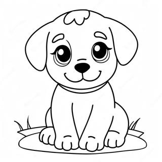 Pagina Para Colorir Cachorrinho Fofo Realista 15269-12936