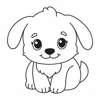 Pagina Para Colorir Cachorrinho Peludo Adoravel 15270 12793