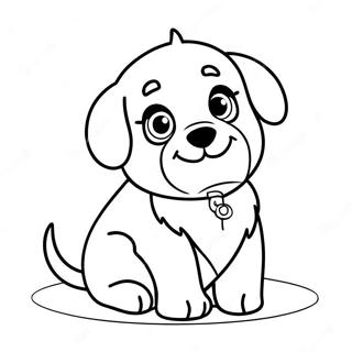 Pagina Para Colorir Cachorrinho Peludo Adoravel 15270 12923