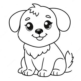 Pagina Para Colorir Cachorrinho Peludo Adoravel 15270 12924