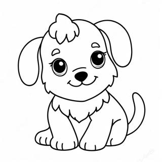 Pagina Para Colorir Cachorrinho Peludo Adoravel 15270 12938