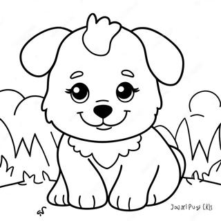 Pagina Para Colorir Cachorrinho Peludo Adoravel 15270 12939