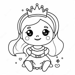 Pagina Para Colorir Da Princesa Bebe Fofa 15299-12814