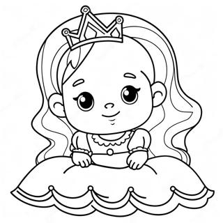 Pagina Para Colorir Da Princesa Bebe Fofa 15299-12815