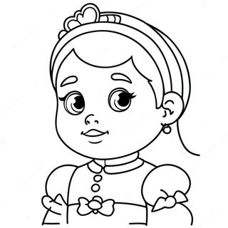 Pagina Para Colorir Da Princesa Bebe Fofa 15299-12958