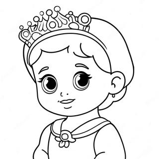 Pagina Para Colorir Da Princesa Bebe Fofa 15299-12959