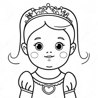 Pagina Para Colorir Da Princesa Bebe Fofa 15299-12960