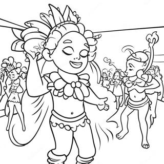Pagina Para Colorir Cena De Carnaval Brasileiro 15350 13004