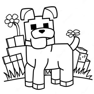 Pagina Para Colorir Cachorro Fofo Do Minecraft 15360-13009