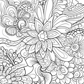 Pagina Para Colorir Padroes Retro E Funky 15380-12882