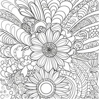 Pagina Para Colorir Padroes Retro E Funky 15380-13027