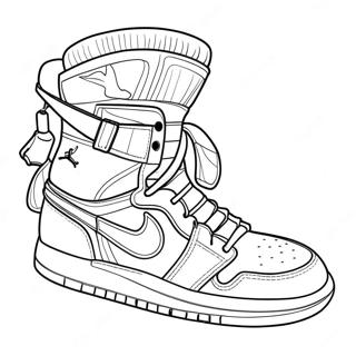 Jordan 1 Páginas Para Colorir