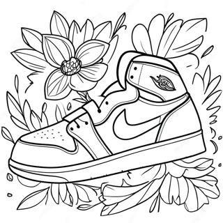 Pagina Para Colorir Tenis Jordan 1 Coloridos 15430-13074