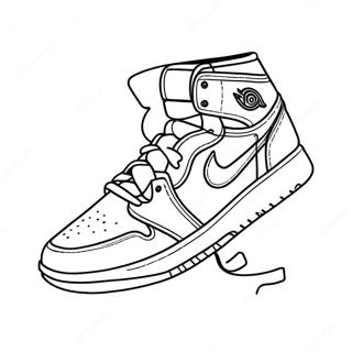 Pagina Para Colorir Tenis Jordan 1 Coloridos 15430-13075