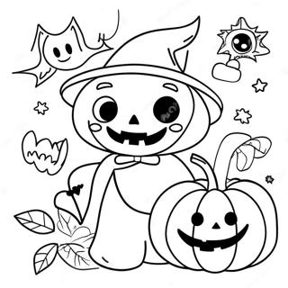 Pagina Para Colorir Halloween Vintage 15499-13128