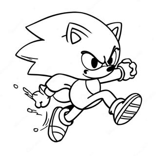 Pagina Para Colorir De Sonic The Hedgehog Acelerando 15520-13145