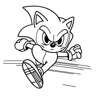 Pagina Para Colorir De Sonic The Hedgehog Acelerando 15520-13146