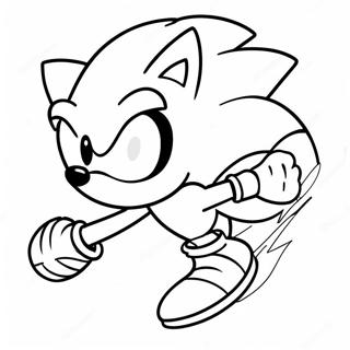 Pagina Para Colorir De Sonic The Hedgehog Acelerando 15520-13148