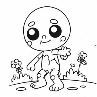 Pagina Para Colorir De Zumbi Kawaii Fofo 1552-1242