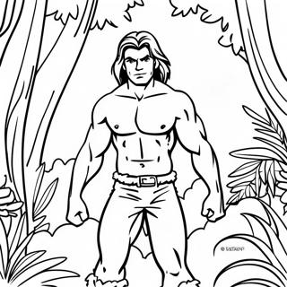 Pagina Para Colorir Da Aventura Na Selva Do Tarzan 15590-13191