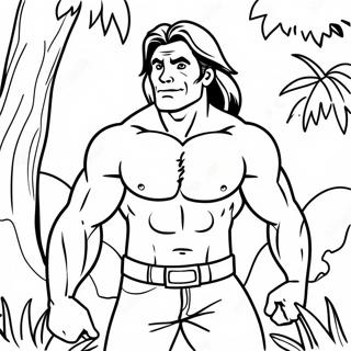 Pagina Para Colorir Da Aventura Na Selva Do Tarzan 15590-13192