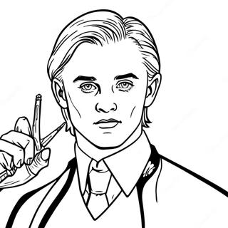 Pagina Para Colorir Do Draco Malfoy Com Varinha 15611-13209