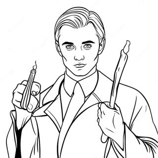 Pagina Para Colorir Do Draco Malfoy Com Varinha 15611-13210