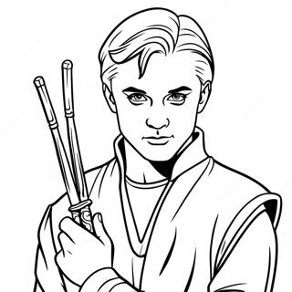 Pagina Para Colorir Do Draco Malfoy Com Varinha 15611-13211