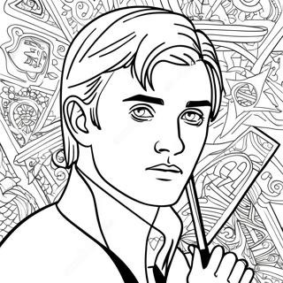 Pagina Para Colorir Do Draco Malfoy Com Varinha 15611-13212