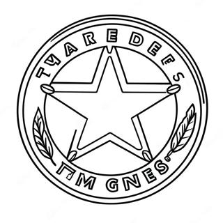 Pagina Para Colorir Do Logo Dos Texas Rangers 15620-13214