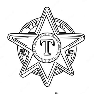 Pagina Para Colorir Do Logo Dos Texas Rangers 15620-13215