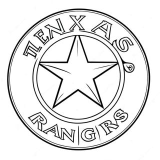 Pagina Para Colorir Do Logo Dos Texas Rangers 15620-13216