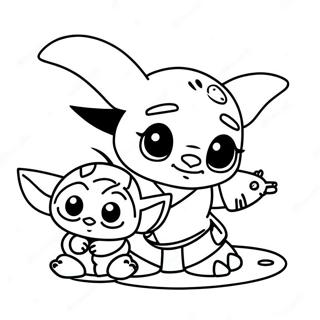 Pagina Para Colorir Do Stitch Fofo E Do Baby Yoda 15661-13251