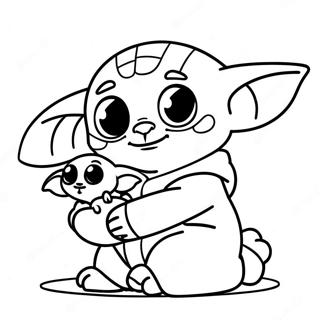 Pagina Para Colorir Do Stitch Fofo E Do Baby Yoda 15661-13252