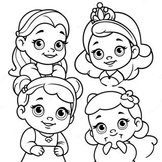 Pagina Para Colorir De Princesas Disney Bebes Adoraveis 1572-1259