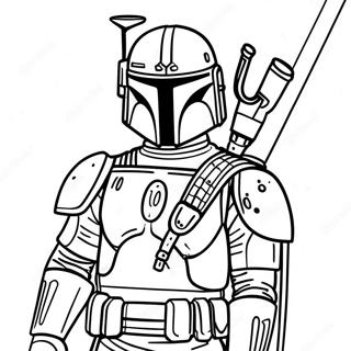 Pagina Para Colorir Do Boba Fett Com Armadura De Batalha 15741-13313