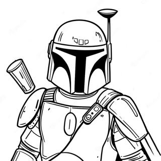 Pagina Para Colorir Do Boba Fett Com Armadura De Batalha 15741-13314